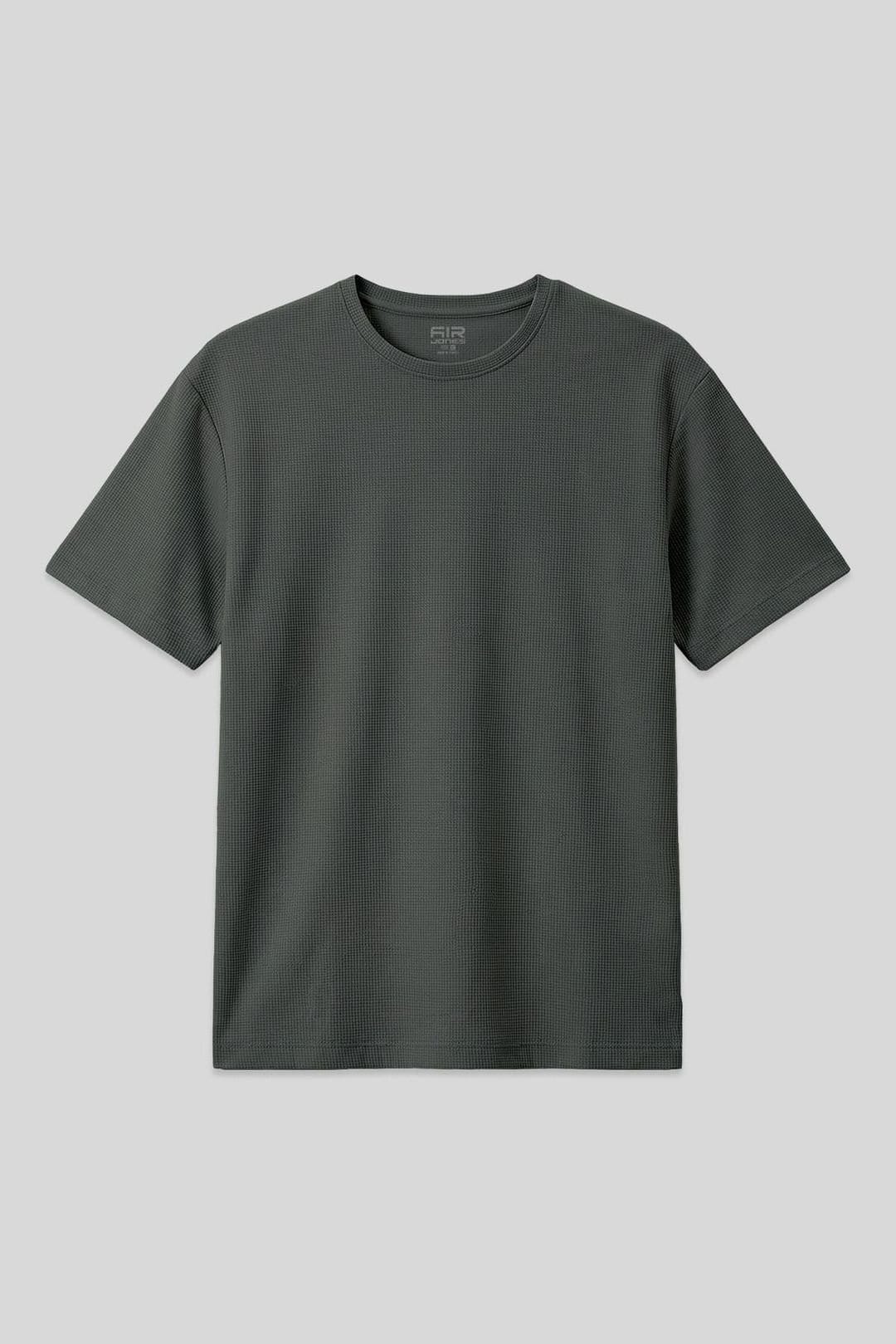 Tommy Life Tommy Life Men's Oversized Crew Neck T-Shirt in Dark Green - 1