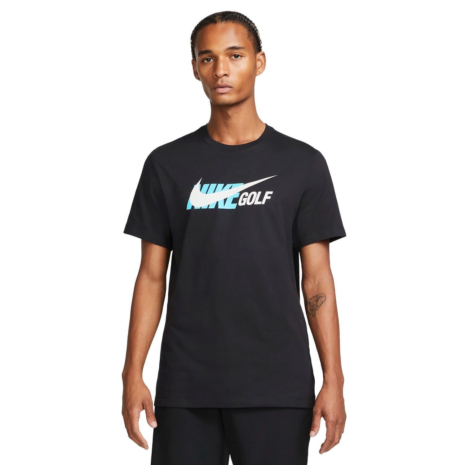 Nike Nike Men's Printed Dark Grey T-Shirt in Black