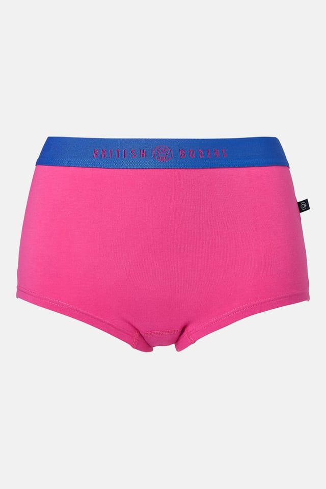 British Boxers British Boxers Women's Pack of Three "Amusements" Cotton Hipster Boxer Briefs - 2