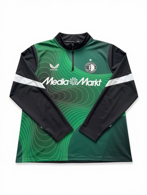 Castore Castore Feyenoord Third Matchday 1/4 Zip MidLayer Training Top Bnwt Rrp £75