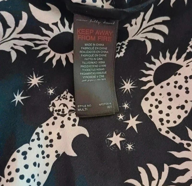 Never Fully Dressed Never Fully Dressed Black Celestial/Animal Print Blouse RRP £99 - size 12
