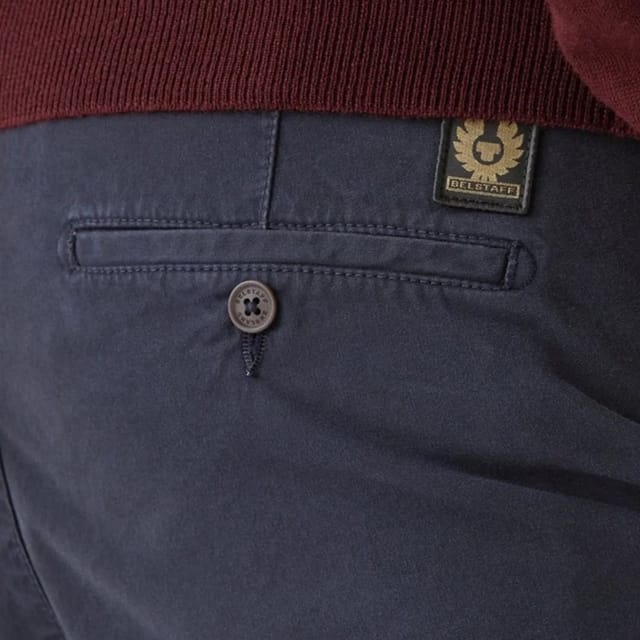Belstaff Belstaff Men's Officer Chinos Dark Navy Trousers in Blue - 3