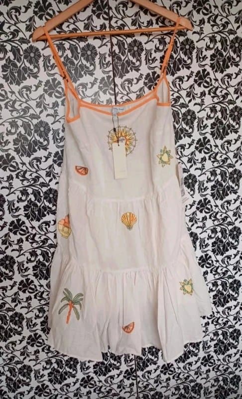 Never Fully Dressed Never Fully Dressed Embroidered Cotton Dress- size 14