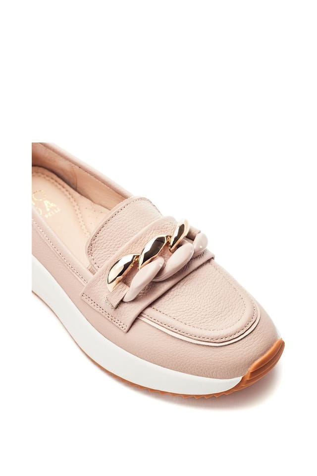 Moda In Pelle Moda In Pelle Women's 'Sorrento' Leather Loafers in Light Pink - 2