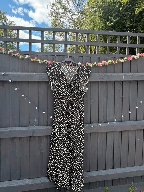 Boutique Viral Dalmatian Print Maxi Dress | Size XL / UK 14‑16