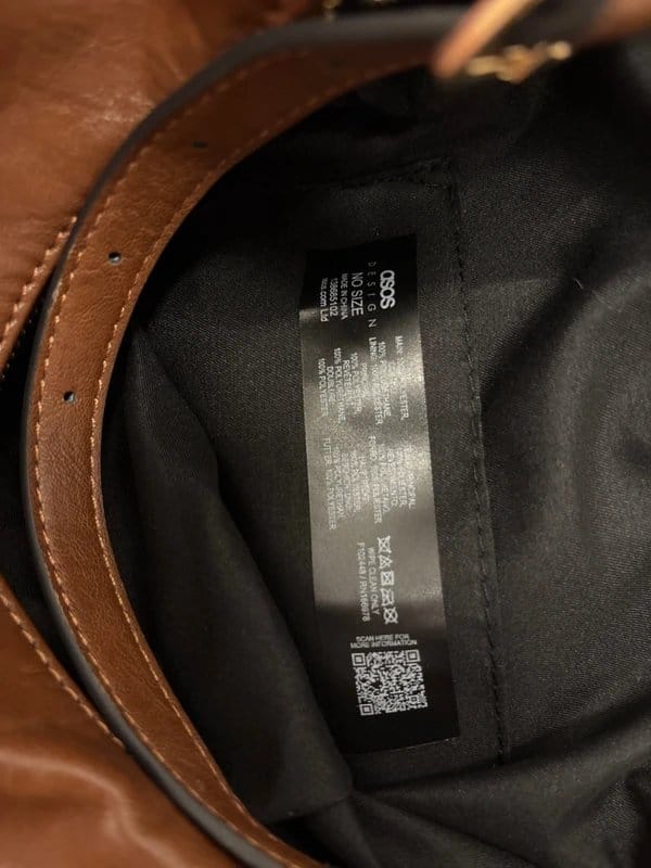 ASOS Asos Brown Leather Bag - 1