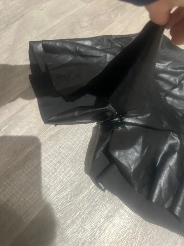 Bershka Black leather short/ skirt