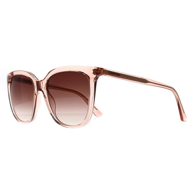 Calvin Klein CALVIN KLEIN Women's Cat Eye Transparent Rose Pink Peak Pink Gradient CK23506S - 2