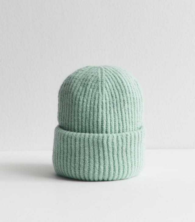 New Look Blue Chunky Ribbed Knit Beanie New Look - 2