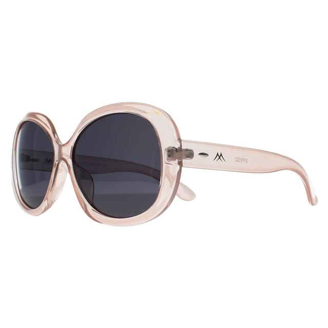 montana montana Women's Round Transparent Pink Smoke Polarized MP63 - 2
