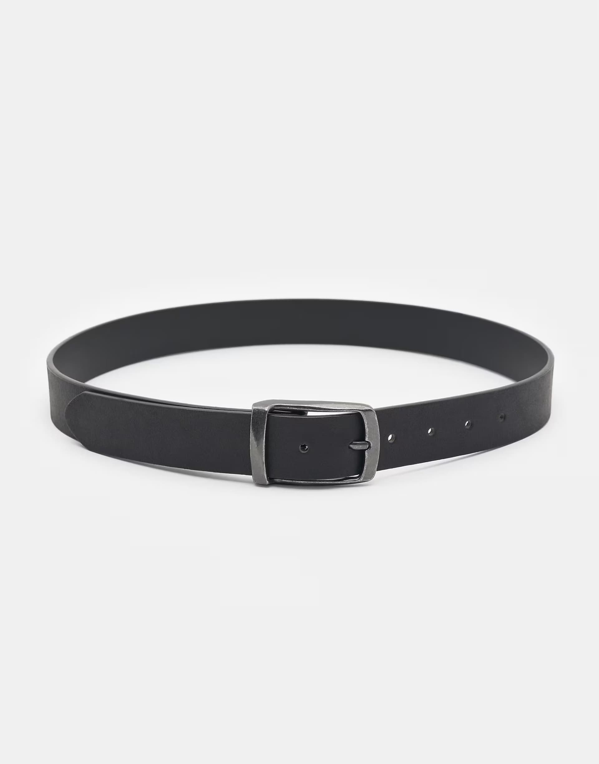 ASOS ASOS Black Faux Leather Belt