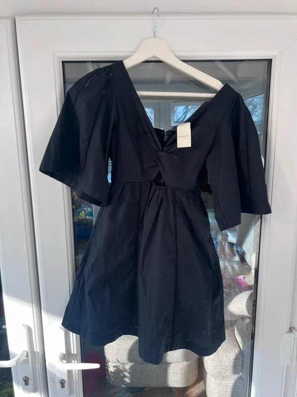 Abercrombie & Fitch Abercrombie and fitch black cut out flowy summer dress size xxs petite new with tags