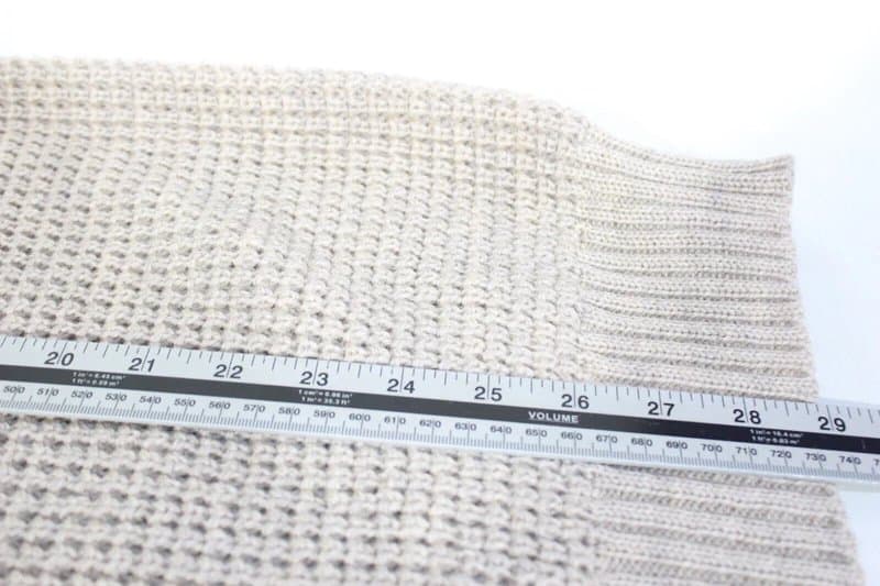 WoolOvers Woolovers Jumper 2XL Beige Mens Tuck Stitch Raglan Heavy Sweater Wool Mens