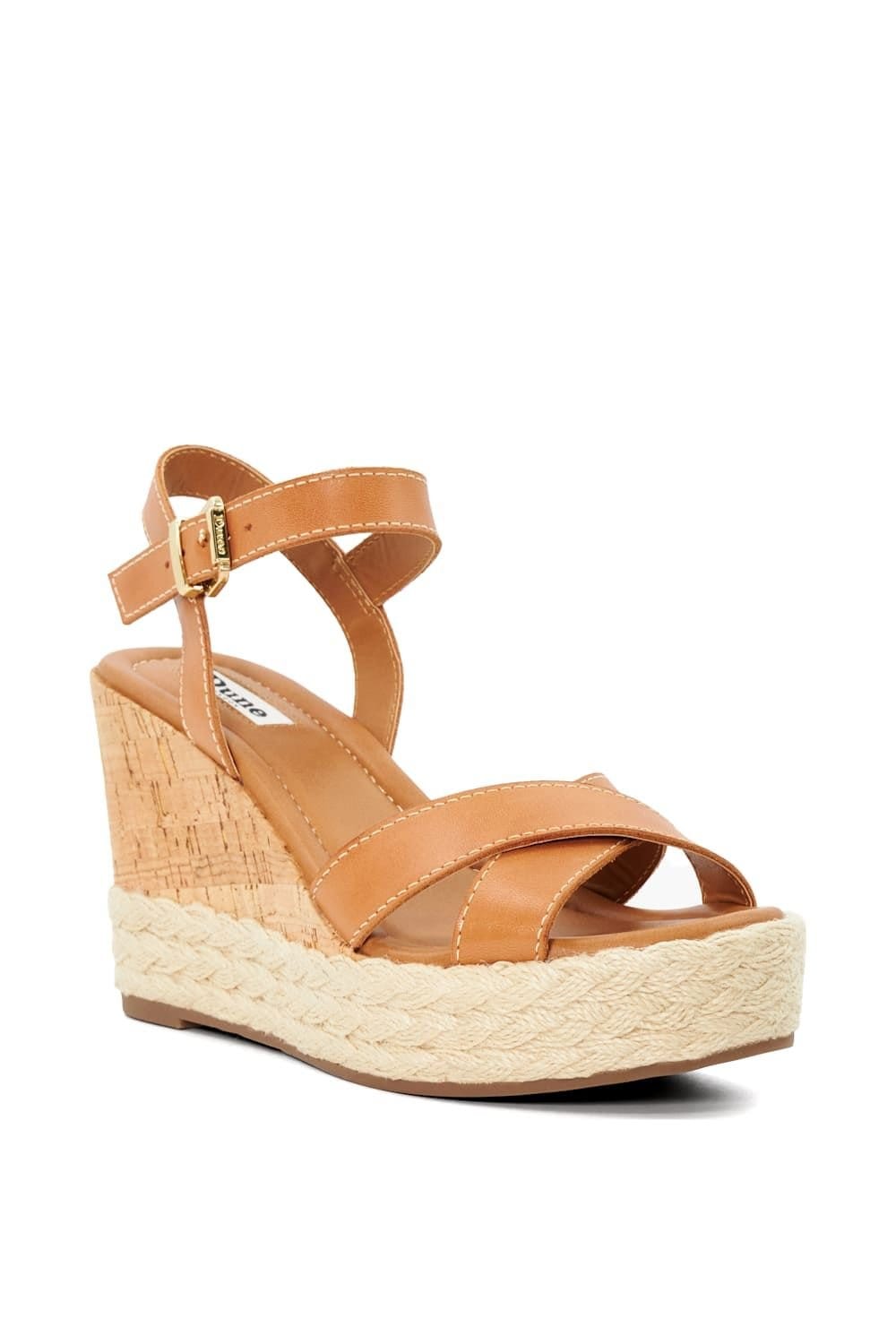 Dune London Dune London Women's 'Kindest' Leather Wedges in Brown - 2