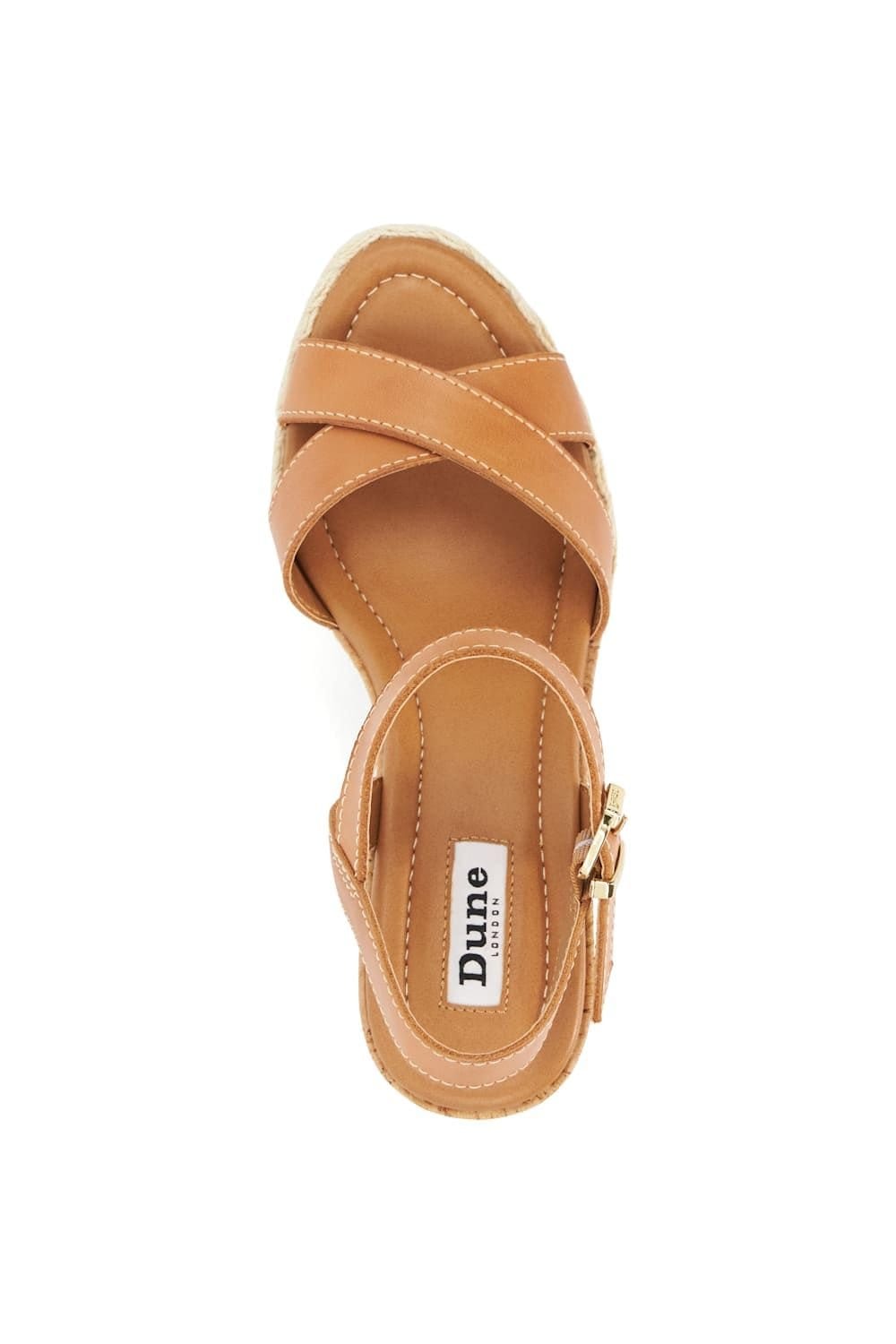 Dune London Dune London Women's 'Kindest' Leather Wedges in Brown - 4
