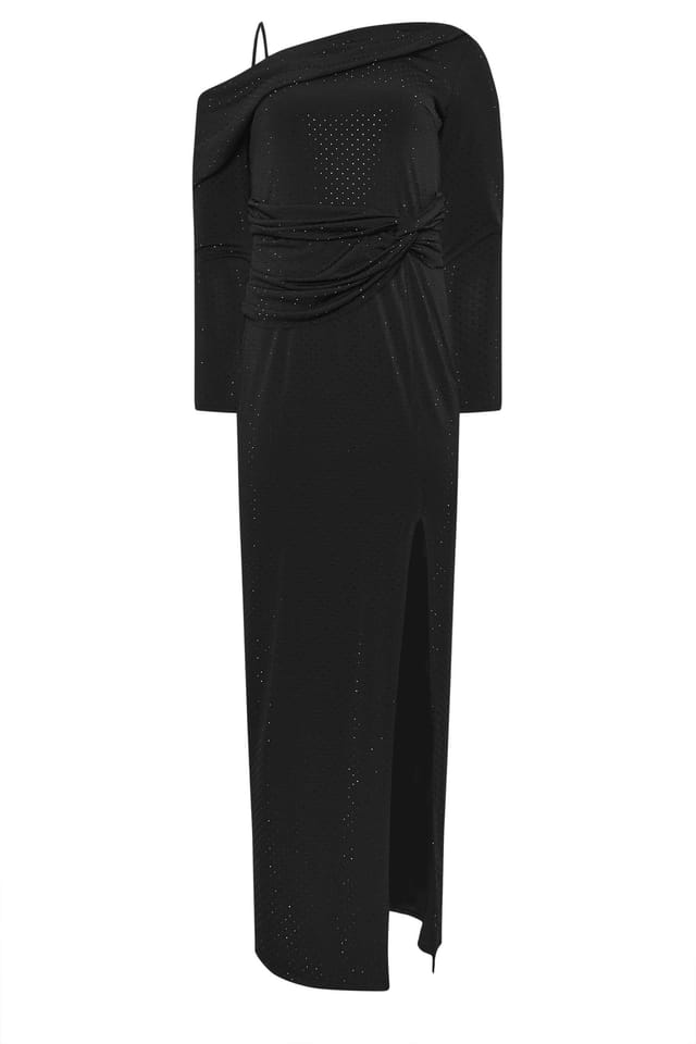 Star by Julien Macdonald Star by Julien Macdonald Women's Diamante One Shoulder Maxi Dress in Black - 2
