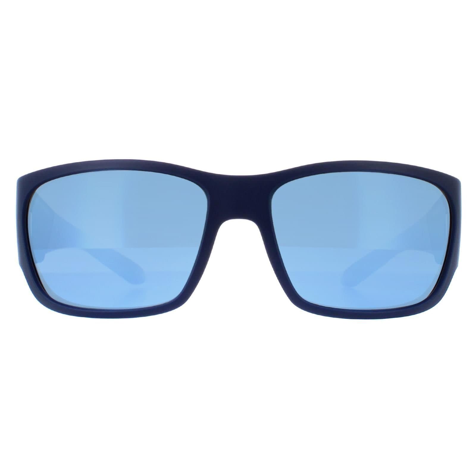 Arnette Arnette Men's Square Matte Blue Dark Grey Mirror Water Polarized AN4324 Lil' Snap