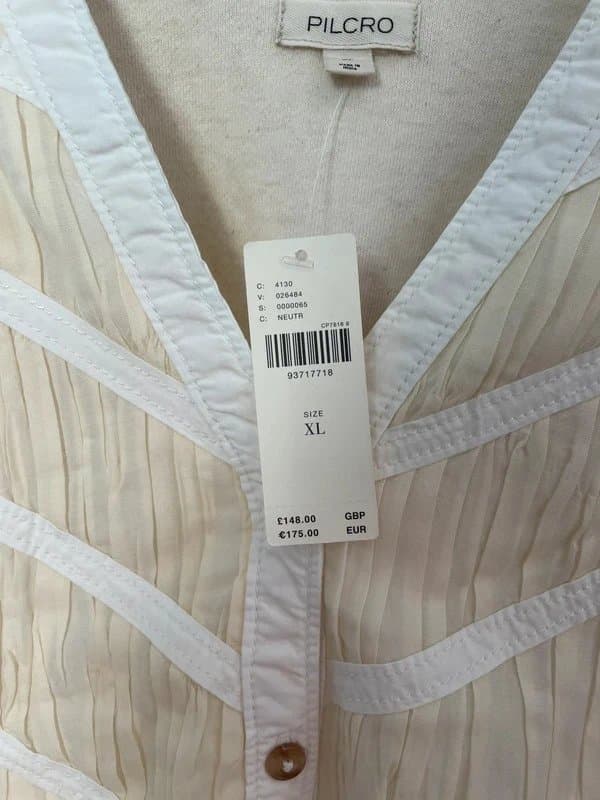 Anthropologie Pilcro Long-Sleeve Button-Front Twofer Mini Dress XL