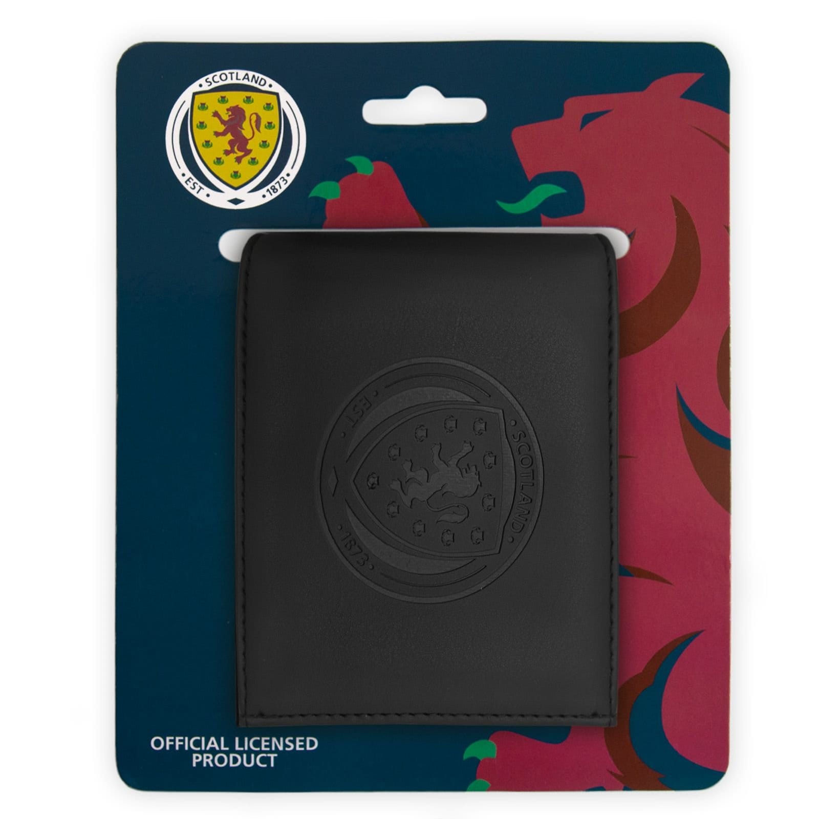 Scottish FA Scottish FA Men's Embossed Crest Wallet in Jet Black - 4