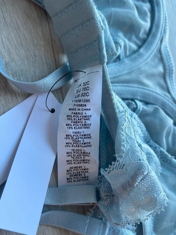Topshop Topshop lace bra in light blue 32C - 1