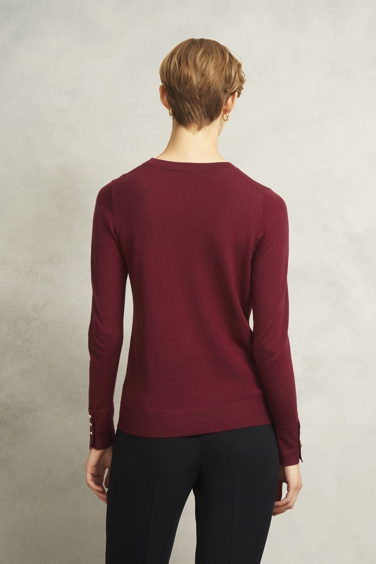 Hobbs London Hobbs London Women's Penny Merino Jumper in Black - 4