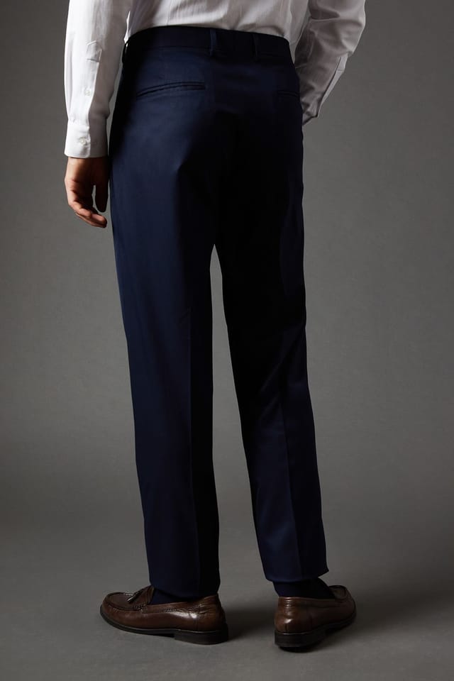 Burton Burton Men's Navy Regular Fit Suit Trousers - 3