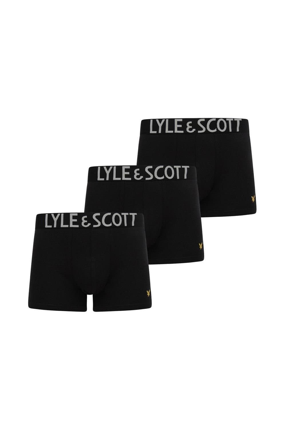 Lyle & Scott Lyle & Scott Men's Daniel 3 Pack Core Trunk Black
