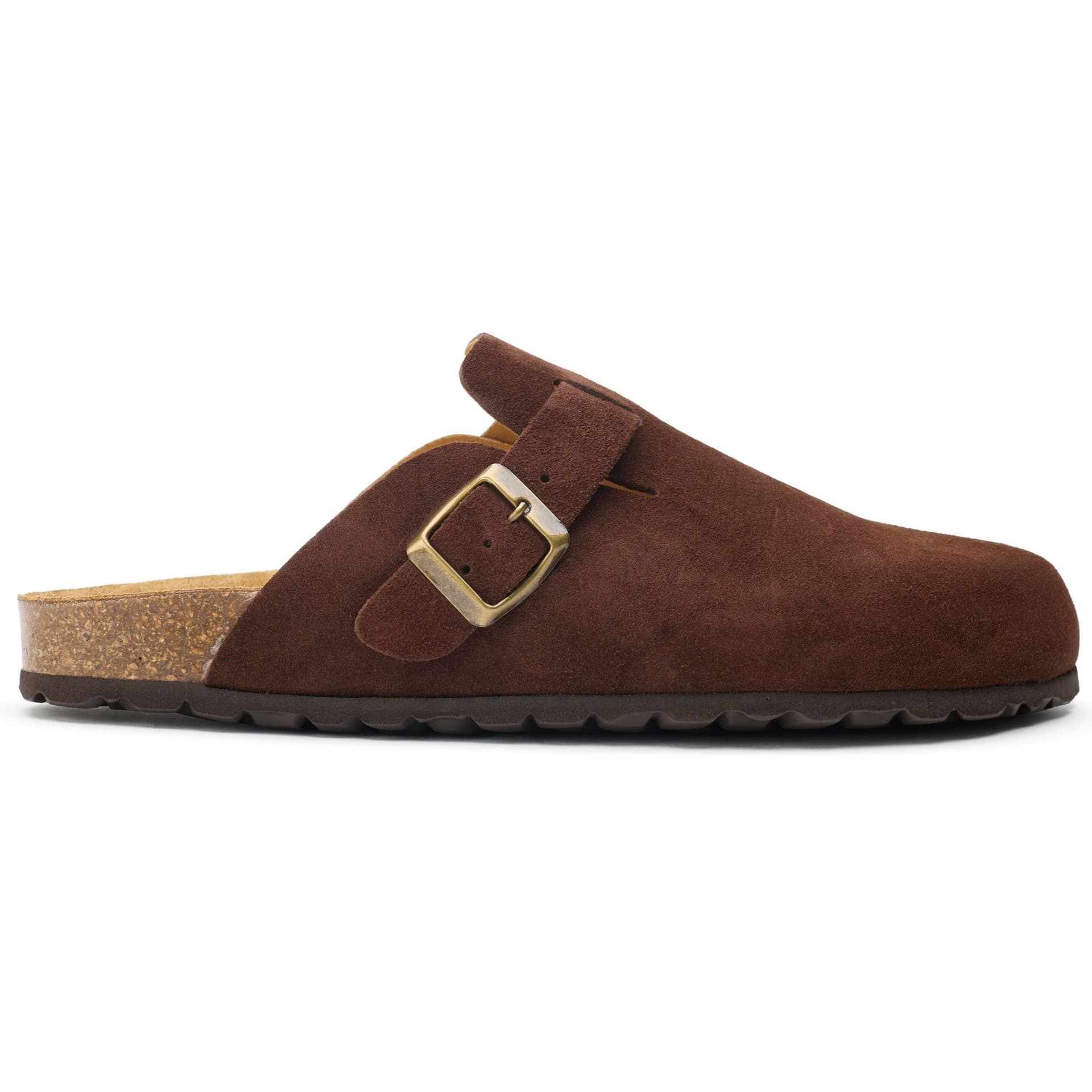 SOLE SOLE Men's Nye Footbed Mule Sandals in Brown