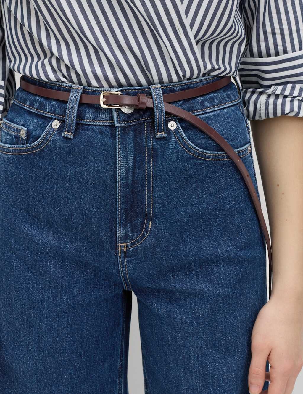 Marks & Spencer M&S The Wide-Leg Jeans Dark Indigo - 3