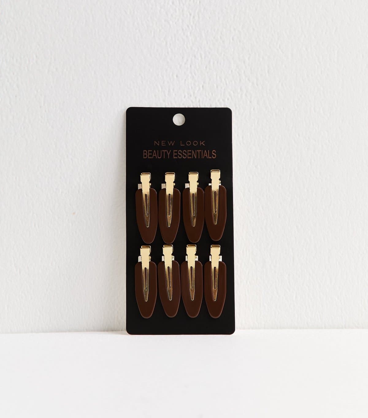 New Look Pack of 8 Dark Brown Setting Hair Clips New Look