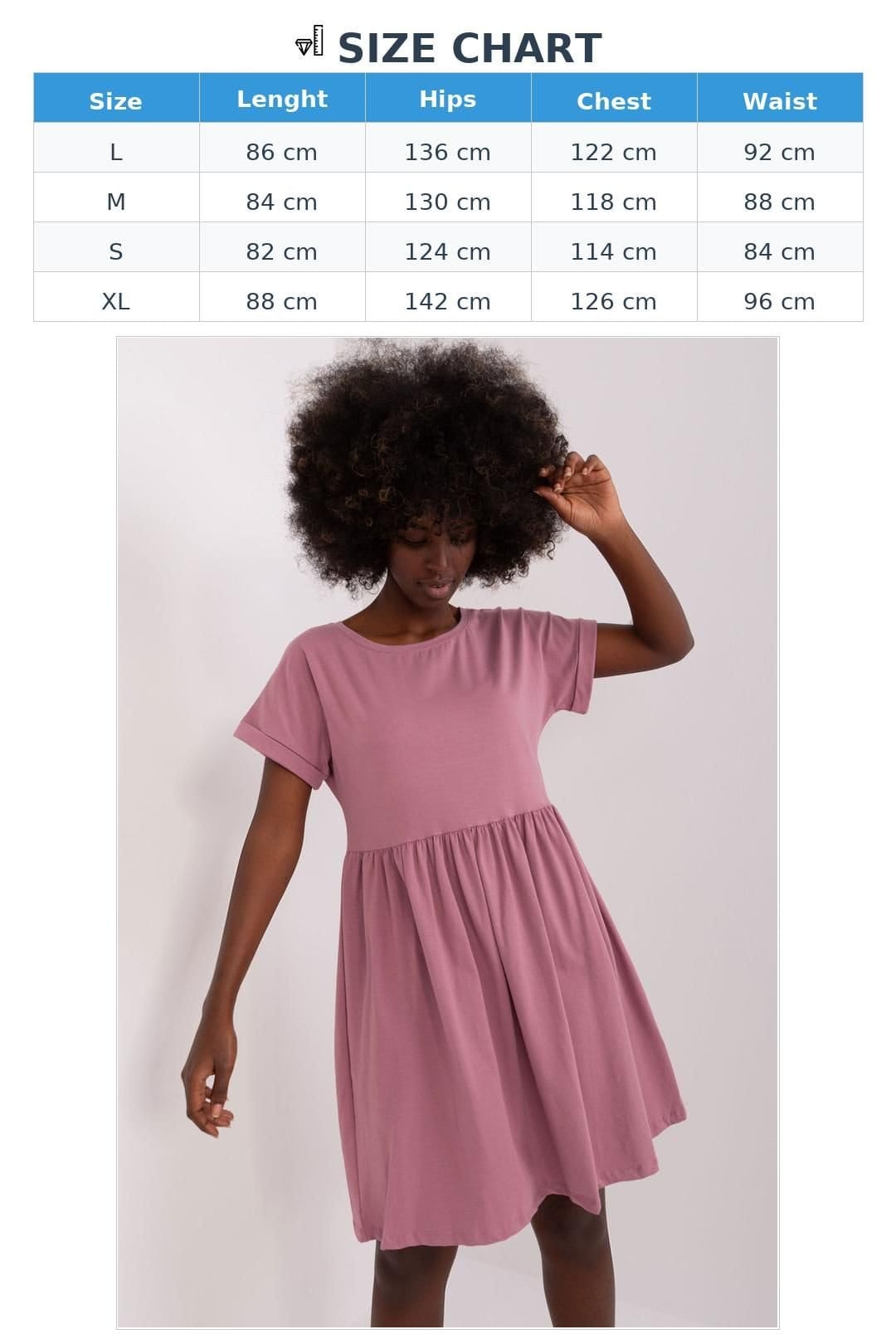 Love Lace Love Lace Women's Cotton Flared Unbuttoned Day Dress in Pink - 4