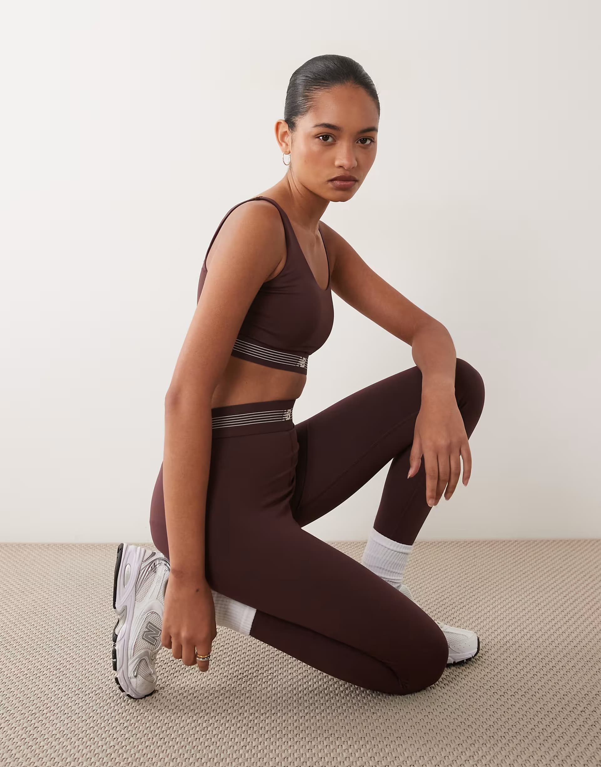 ASOS New Balance Ac train legging  25" in cherry leather