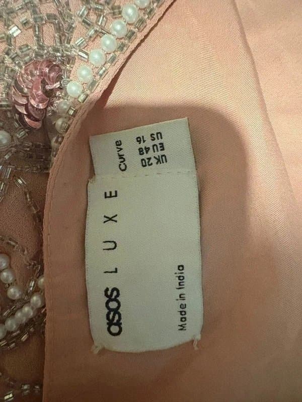 ASOS Pink embellished dress
