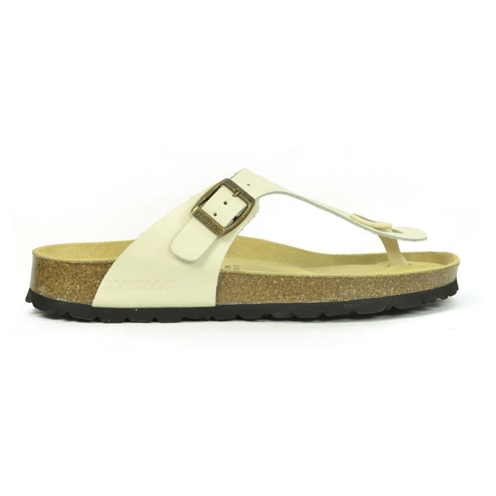 Sanosan Sanosan Women's Geneve Designer Leather Sandals in Ivory