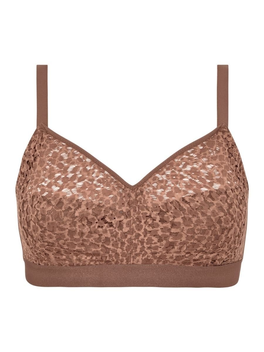 Chantelle Chantelle Women's Easy Feel Norah Wirefree Support Bra in Brown - 4