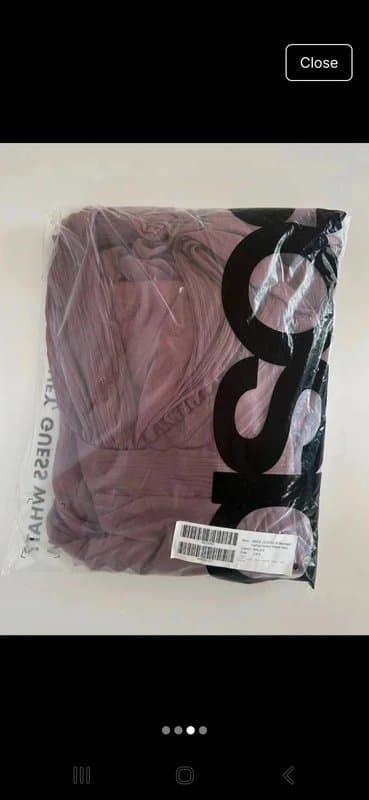ASOS Asos Designed Ruched Bodice Drape Mauve Maxi Dress with Wrap waist size  8