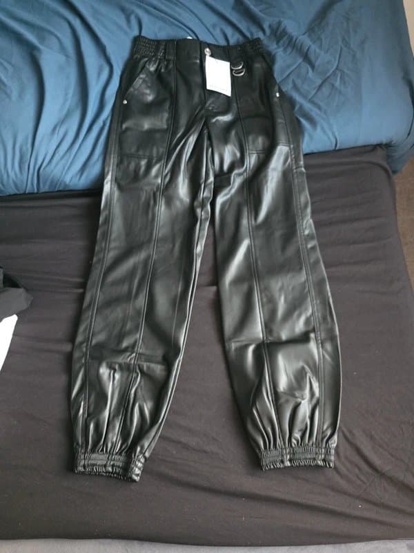 Bershka Womens Leather Trousers Bershka