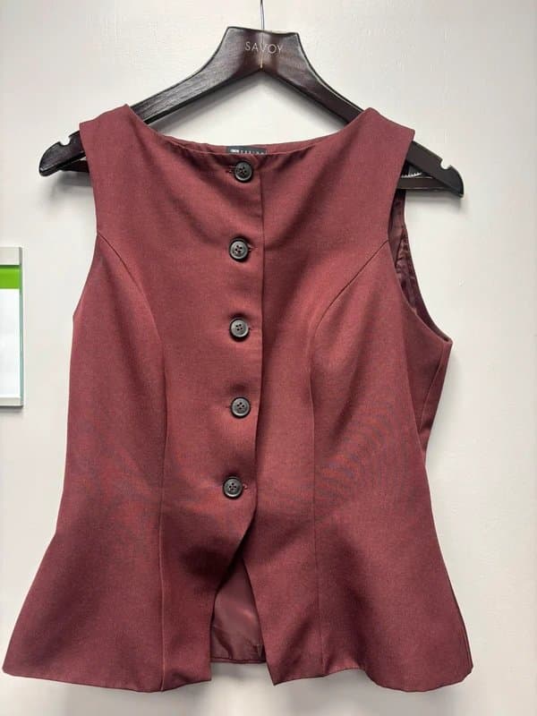 ASOS Design Burgundy waistcoat