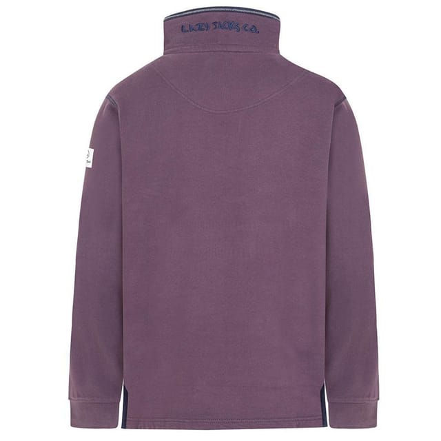 Lazy Jacks Lazy Jacks Men's Quarter Zip Sweatshirt in Grape - 3
