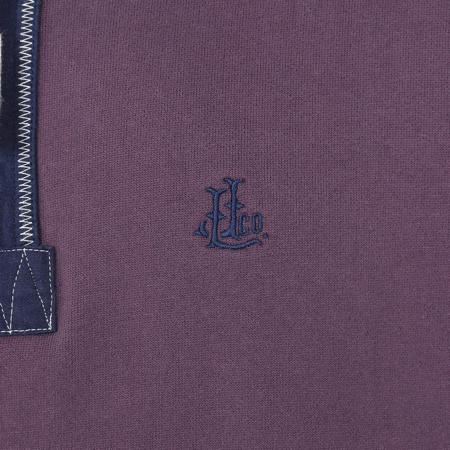 Lazy Jacks Lazy Jacks Men's Quarter Zip Sweatshirt in Grape - 4