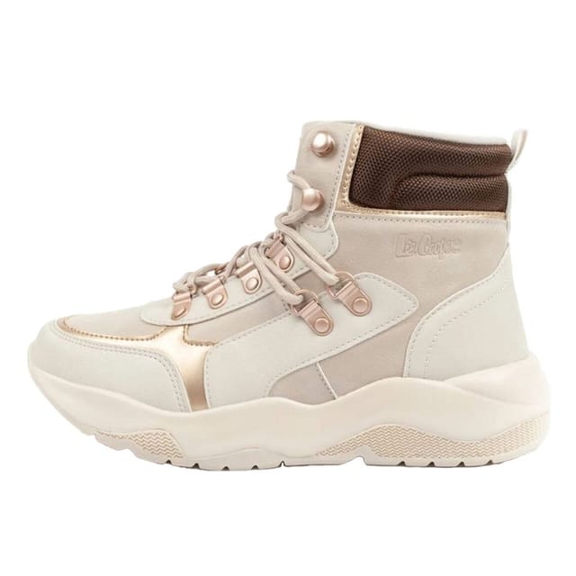 Lee Cooper Lee Cooper Women's High-top Trainers in Beige - 3