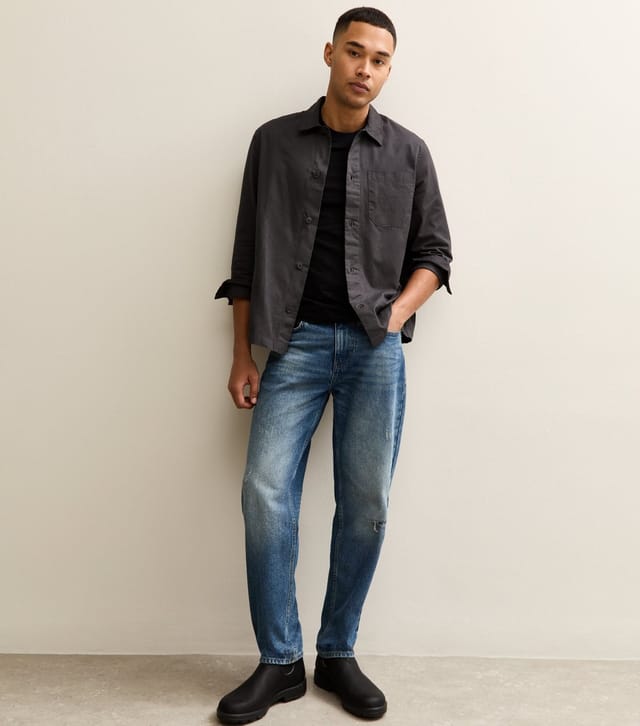 New Look Men's Dark Grey Regular Shirt New Look - 2