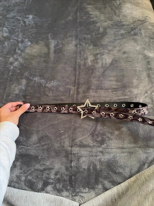 ASOS Leopard Print Star belt
