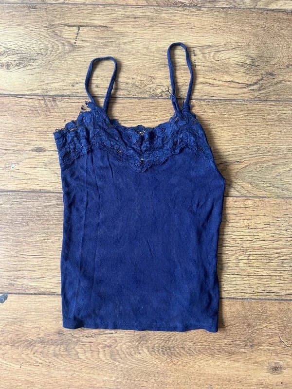 New Look Navy lace cami