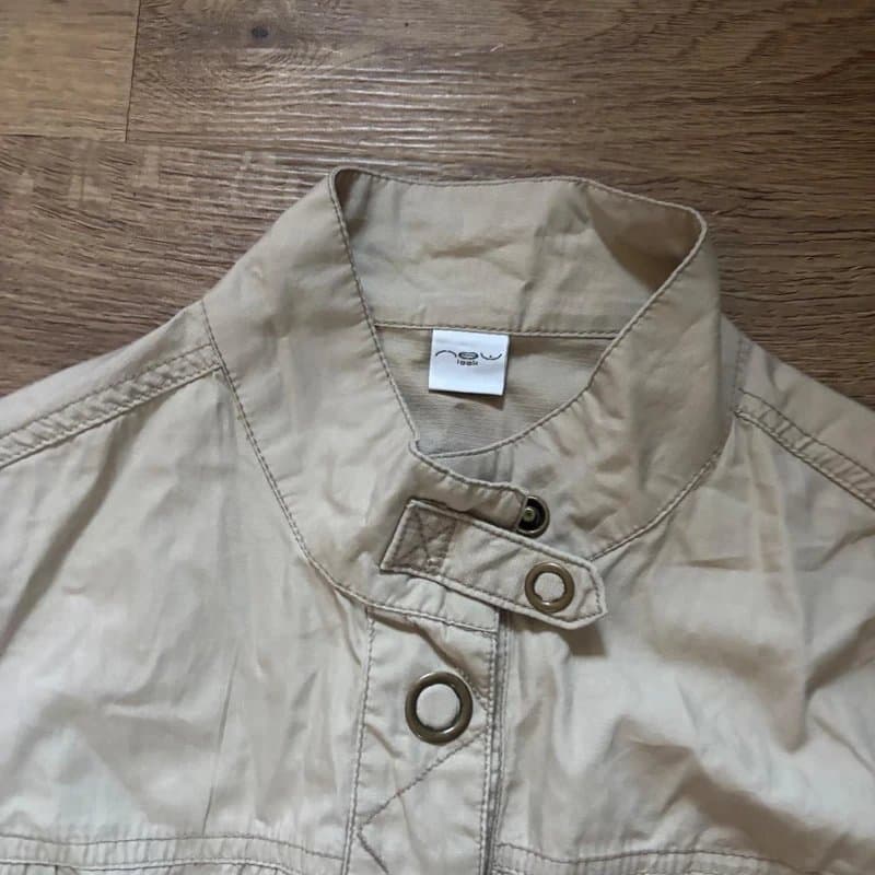 New Look Early 00’s y2k New look Cotton Utility Military Style Mini Dress