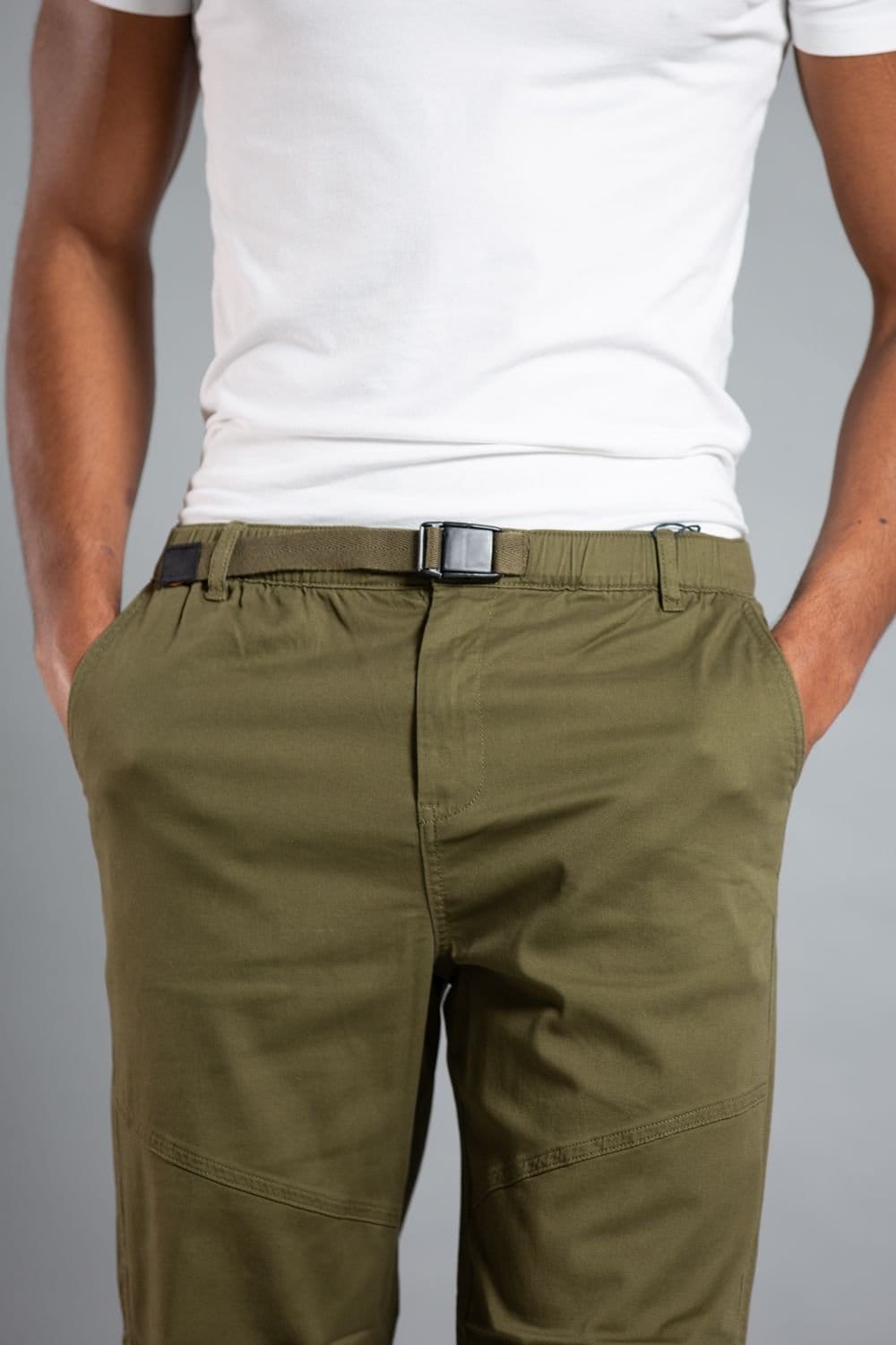 Tokyo Laundry Tokyo Laundry Men's Cuffed Cargo Trouser with Belt in Khaki - 4