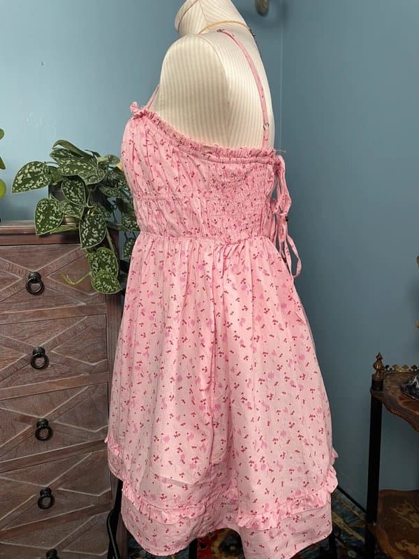 Free People Free people Gabby summer mini dress BNWT XS pink/rose RRP £98