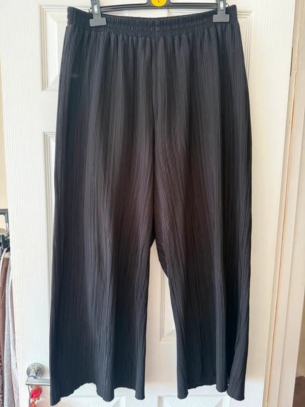 Topshop topshop wide black trousers