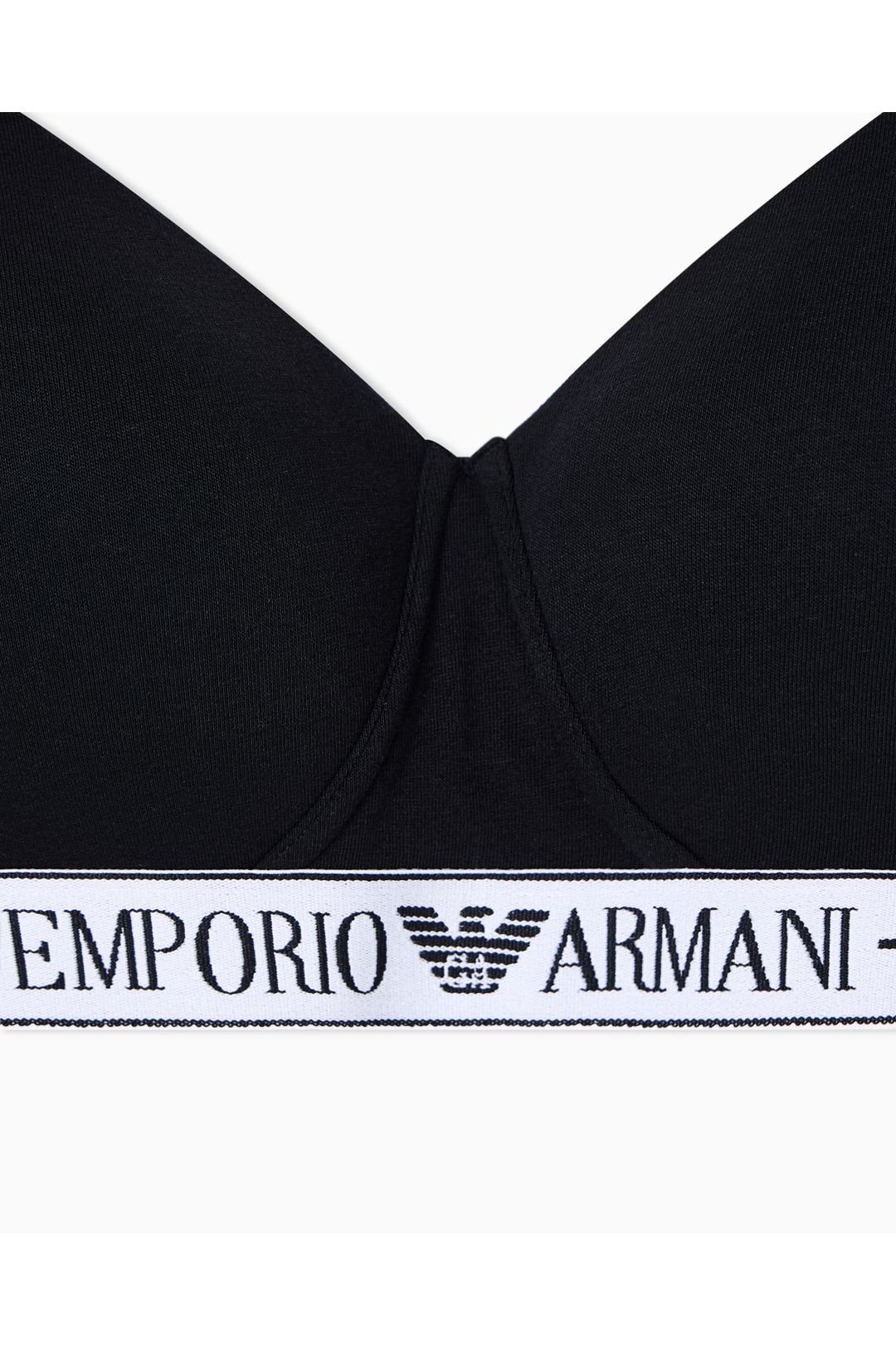 Emporio Armani Emporio Armani Women's Everyday Cotton Padded Soft Contour Bra Black - 3