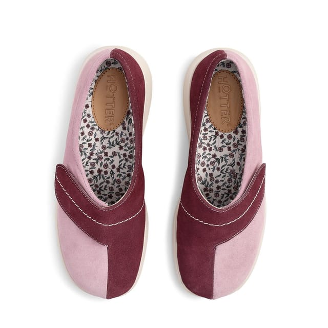 Hotter Hotter Women's Wide Fit 'Wrap' Slippers in Light Pink - 3